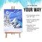 18" Large Tabletop Display Stand A-Frame Artist Easel - Beechwood Tripod, Painting Party Easel, Kids Students Classroom Table School Desktop - Portable Canvas Photo Picture Sign Holder